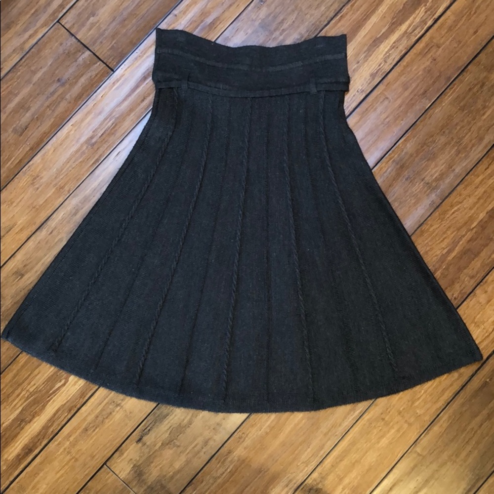 Lapis Knitted Knee Length Sweater Skirt - Picture 2 of 6